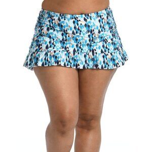 La Blanca Women's Skirted Ruffle Hipster Bikini Swimsuit Bottom,